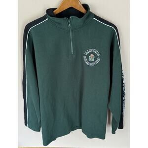 Marshall Thundering Herd Sweatshirt 1/4 Zip Adult Large Cadre Green